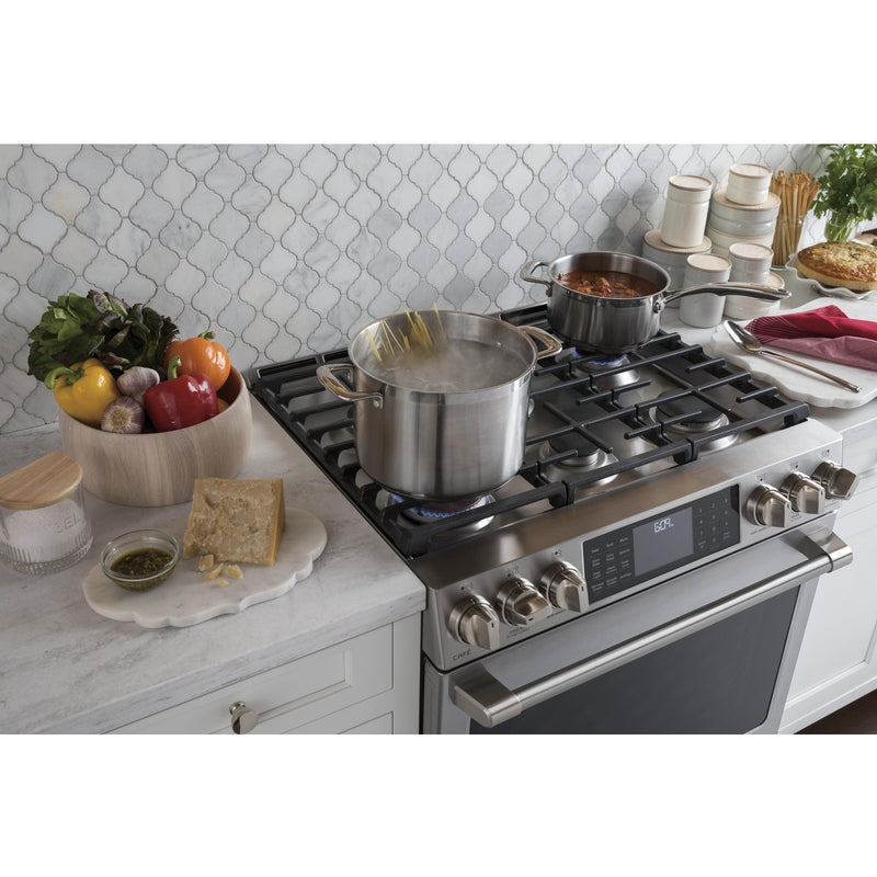 Café 30-inch Slide-In Dual-Fuel Range with Warming Drawer C2S986SELSS IMAGE 13