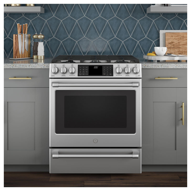 Café 30-inch Slide-In Dual-Fuel Range with Warming Drawer C2S986SELSS IMAGE 16