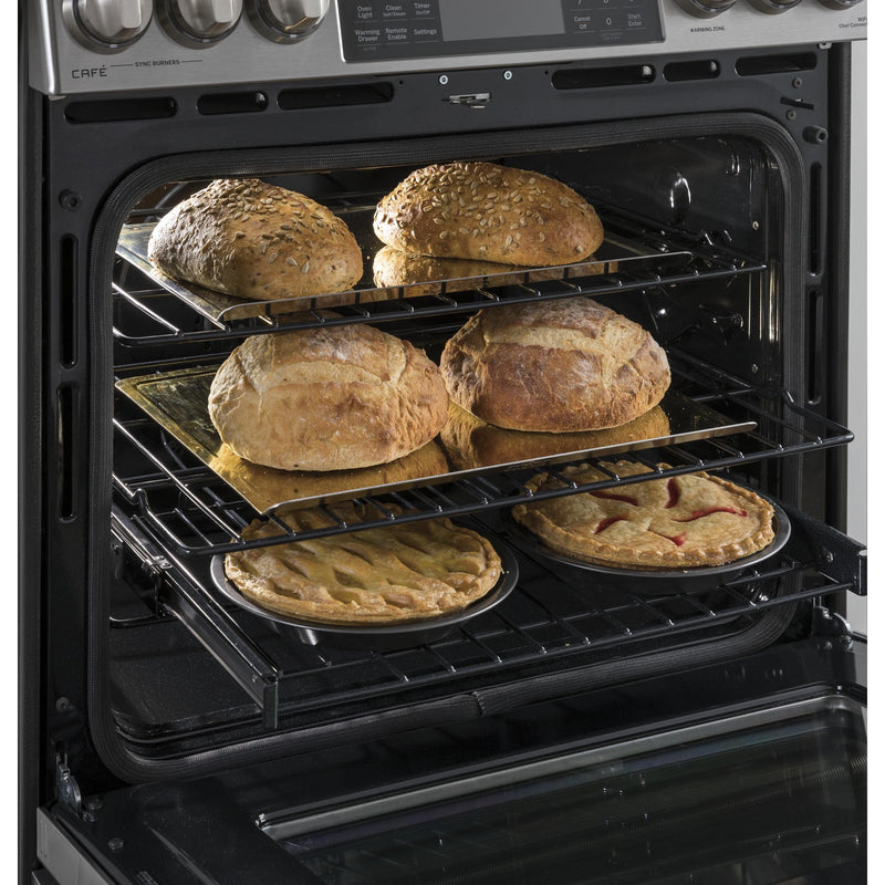 Café 30-inch Slide-In Dual-Fuel Range with Warming Drawer C2S986SELSS IMAGE 5