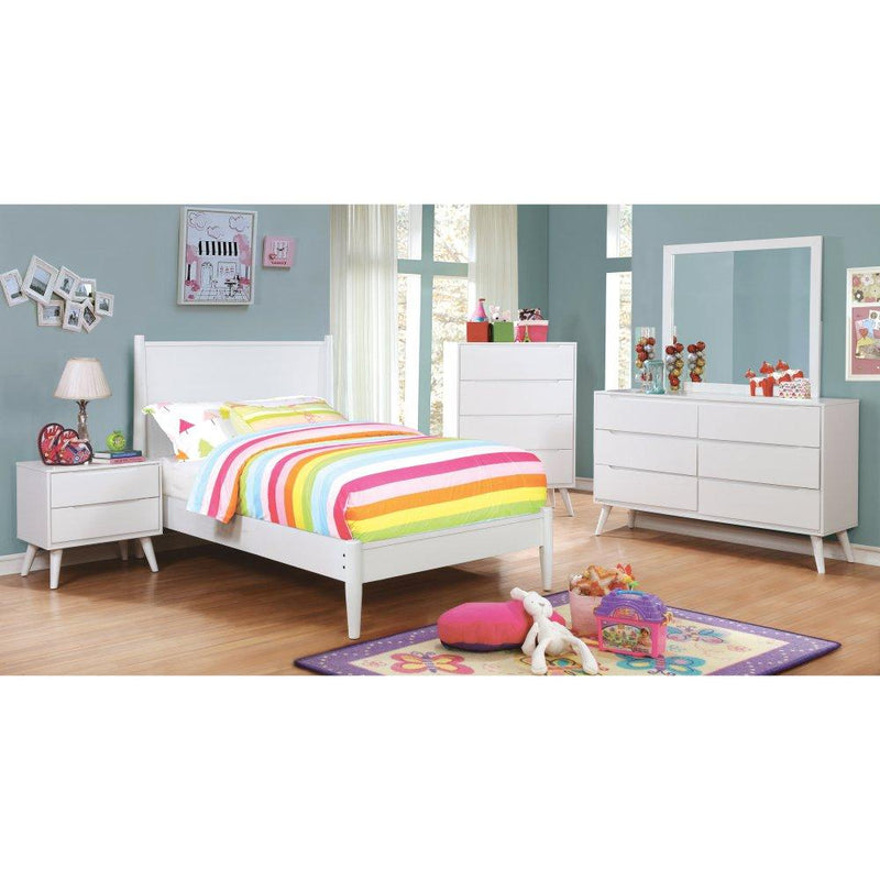 Furniture of America Lennart CM7386WH-T Twin Bed IMAGE 2