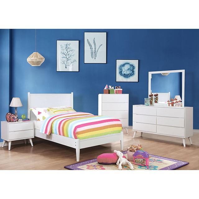 Furniture of America Lennart II 4-Drawer Chest CM7386WH-C IMAGE 3