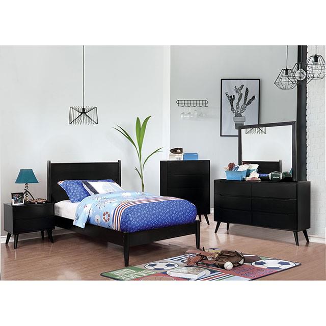 Furniture of America Lennart II 6-Drawer Dresser CM7386BK-D IMAGE 3
