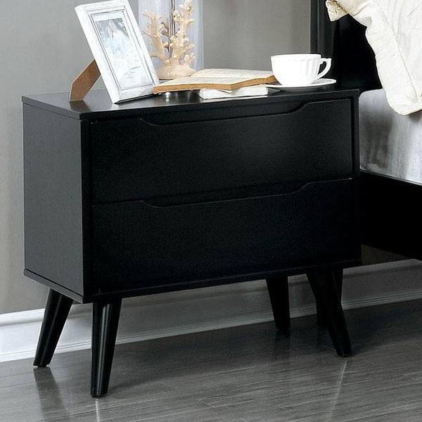 Furniture of America Lennart II 2-Drawer Nightstand CM7386BK-N IMAGE 1