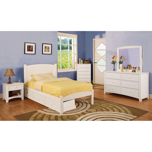 Furniture of America Corry 2-Drawer Kids Media Chest CM7905WH-TV IMAGE 3