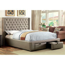  Furniture of America Corina California King Upholstered Panel Bed CM7180CK-BED IMAGE 4