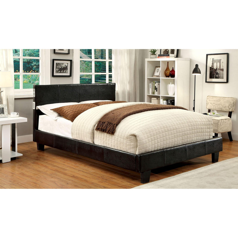  Furniture of America Evans King Upholstered Panel Bed CM7099EX-EK-BED IMAGE 1
