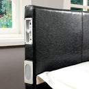  Furniture of America Evans King Upholstered Panel Bed CM7099EX-EK-BED IMAGE 2