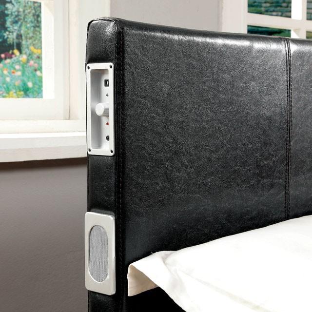  Furniture of America Evans King Upholstered Panel Bed CM7099EX-EK-BED IMAGE 2