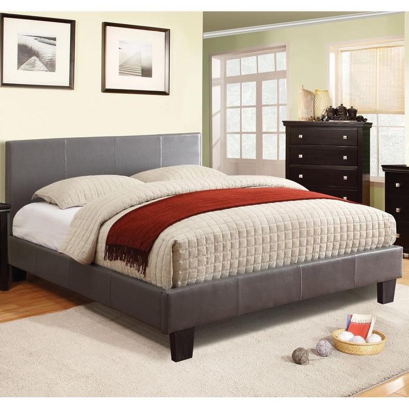  Furniture of America Winn Park Full Upholstered Panel Bed CM7008GY-F-BED IMAGE 1