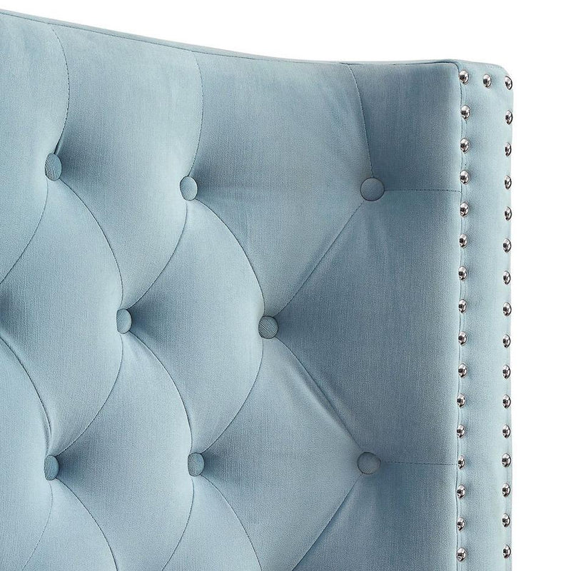 Furniture of America Mirabelle California King Upholstered Panel Bed CM7679BL-CK IMAGE 3