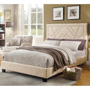 Furniture of America Marianne Queen Upholstered Panel Bed CM7433BG-Q-BED IMAGE 1