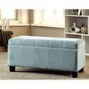  Furniture of America Remi Fabric Storage Ottoman CM-BN6036BL IMAGE 4