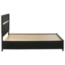  Coaster Furniture Miranda 206361Q 51-inch Wood Queen Storage Panel Bed - Black IMAGE 5