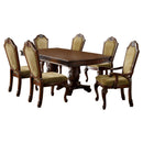 Furniture of America Napa Valley Dining Table with Pedestal Base CM3005T-TABLE IMAGE 4