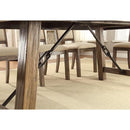  Furniture of America Colette Dining Table with Concrete Top & Pedestal Base CM3562T IMAGE 6