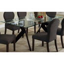  Furniture of America Grand View I Dining Table with Glass Top & Pedestal Base CM3425T-TABLE IMAGE 3