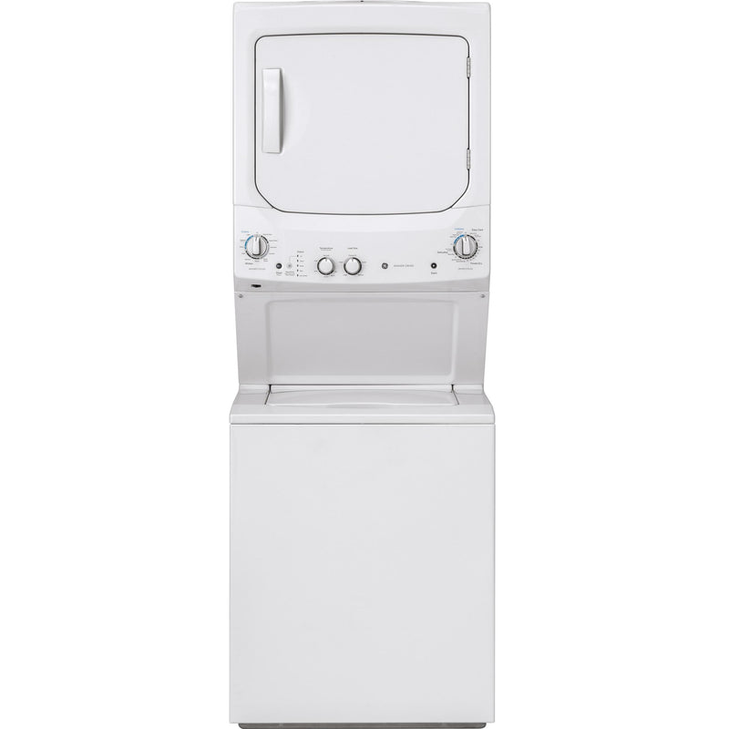 GE Stacked Washer/Dryer Electric Laundry Center GUD27ESSMWW IMAGE 1