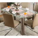  Furniture of America Walkerville I Dining Table with Glass Top CM3361T-TABLE IMAGE 1