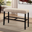  Furniture of America Sania II Pub Height Bench CM3324BK-BBN IMAGE 2
