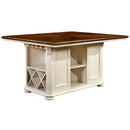  Furniture of America Sabrina CM3199WC-PT Counter Height Table IMAGE 1