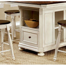  Furniture of America Sabrina CM3199WC-PT Counter Height Table IMAGE 4