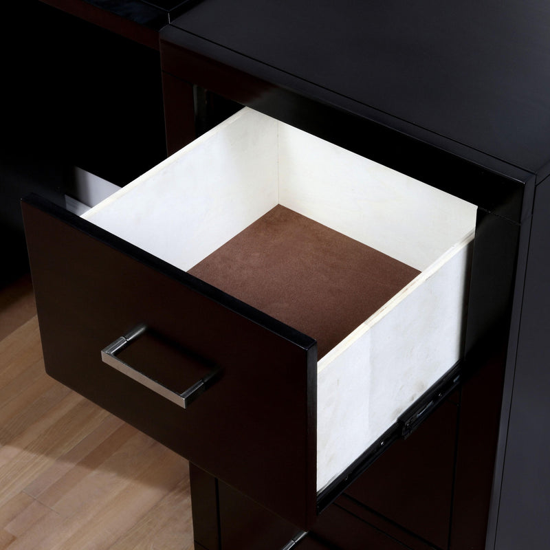 Furniture of America Enrico CM7088V-PK Vanity w/ Stool IMAGE 3