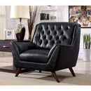  Furniture of America Leia Stationary Bonded Leather Chair CM6035BK-CH IMAGE 1