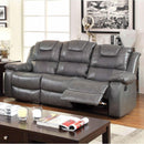  Furniture of America Grandolf Reclining Bonded Leather Match Sofa CM6813SF IMAGE 2
