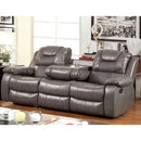  Furniture of America Grandolf Reclining Bonded Leather Match Sofa CM6813SF IMAGE 3