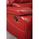  Furniture of America Newburg Reclining Bonded Leather Match Sofa CM6814RD-SF IMAGE 2