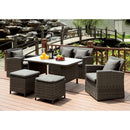 Furniture of America Outdoor Dining Sets 6-Piece CM-OT2552-SET IMAGE 1