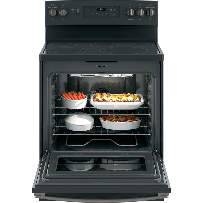 GE 30-inch Freestanding Electric Range with Convection JB655FKDS IMAGE 3