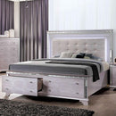  Furniture of America Claudette California King Upholstered Panel Bed with Storage CM7972CK-BED IMAGE 2