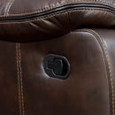  Furniture of America Pollux Leatherette Recliner CM6981BR-CH IMAGE 4