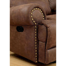  Furniture of America Kellie Fabric Recliner CM6281-CH IMAGE 3