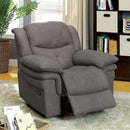  Furniture of America Jaden Fabric Recliner CM-RC6810BK IMAGE 3