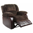  Furniture of America Winchester Fabric Recliner CM6556CP-C IMAGE 1
