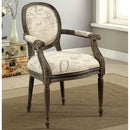  Furniture of America Firth II Stationary Fabric Accent Chair CM-AC6055WT IMAGE 1