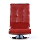 Furniture of America Trinidad Swivel Leather Look Accent Chair CM-AC6912R IMAGE 4