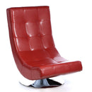 Furniture of America Trinidad Swivel Leather Look Accent Chair CM-AC6912R IMAGE 5