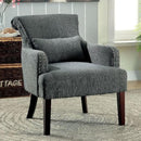  Furniture of America Agalva Stationary Fabric Accent Chair CM-AC6113GY IMAGE 1