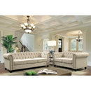  Furniture of America Winifred Stationary Fabric Loveseat CM6342IV-LV-PK IMAGE 4
