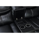  Furniture of America Pollux Reclining Leather Look Loveseat with Console CM6981-LV-CT IMAGE 3