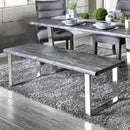  Furniture of America Mandy Bench CM3451GY-BN-PK IMAGE 1