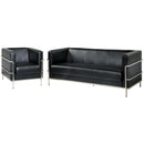  Furniture of America Leifur Stationary Leatherette Sofa CM6791BK-SF IMAGE 3