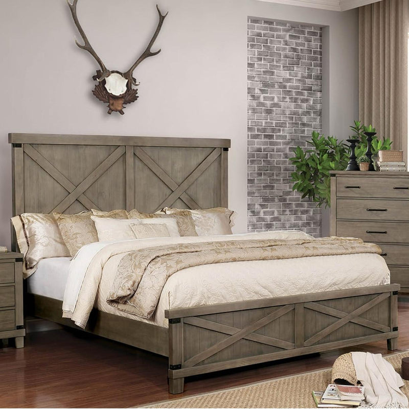 Furniture of America Bianca CM7734GY-CK California King Bed IMAGE 1