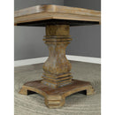  Furniture of America Square Nerissa Dining Table with Pedestal Base CM3840A-T-48-TABLE IMAGE 3