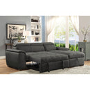  Furniture of America Patty Fabric Sleeper Sectional CM6514BK-SECT IMAGE 4