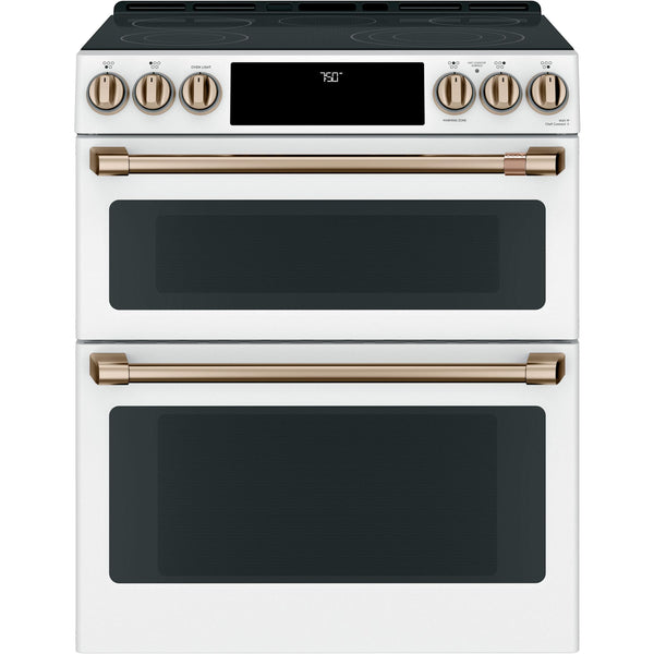 Café 30-inch Slide-in Electric Range with Convection CES750P4MW2 IMAGE 1