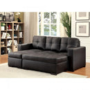  Furniture of America Valter Bonded Leather 2 pc Sectional CM6837-SECTIONAL IMAGE 2